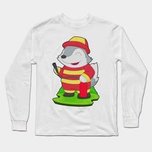 Wolf Firefighter Fire extinguisher Fire department Long Sleeve T-Shirt